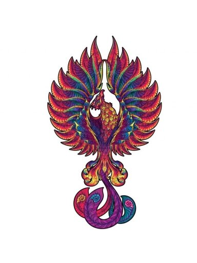 Fenix Dėlionė Iš Medžio M Dydis (130 detalių) Fantasy Puzzles