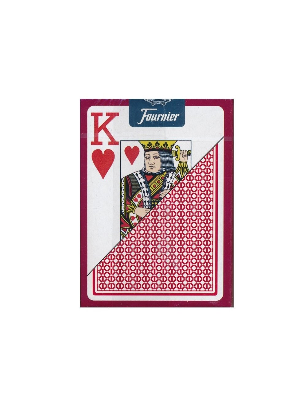 Fournier 818 Linen Finish Pokerio kortos (Raudona) 3