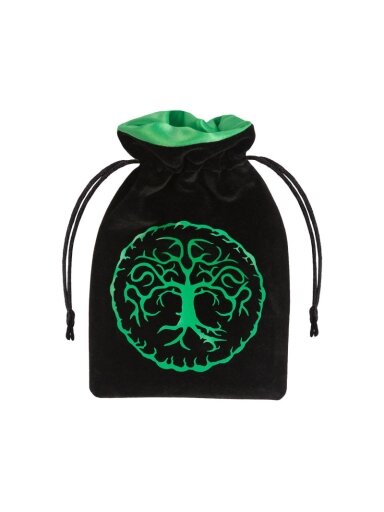 Forest Velour kauliukų maišelis juoda ir žalia sp