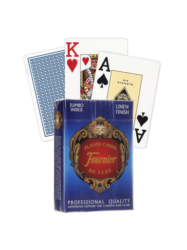 Fournier 818 Linen Finish Pokerio kortos (Mėlyna)