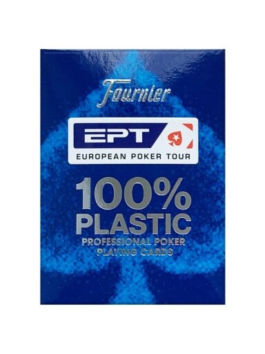 Fournier EPT pokerio kortos (Mėlynos)