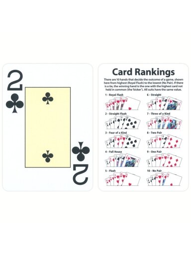 Fournier EPT pokerio kortos (Raudonos)