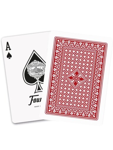 Fournier Victoria 18 pokerio kortos (Raudona)