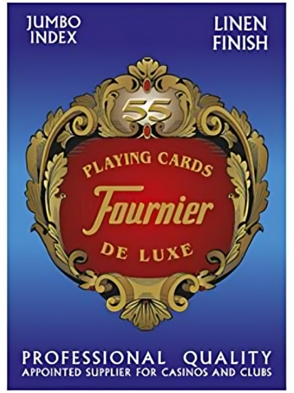 Fournier 818 Linen Finish Pokerio kortos (Mėlyna) 4