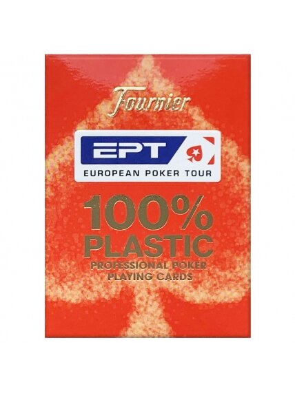 Fournier EPT pokerio kortos (Raudonos)