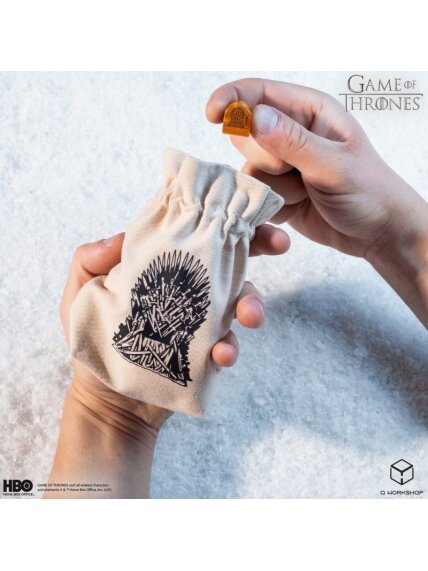 Game of Thrones. The Throne kauliukų maišelis Q-Workshop 3 Game of Thrones. The Throne kauliukų maišelis Q-Workshop 3