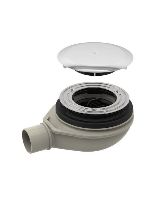 Geberit dušo sifonas d90 su dangteliu, vandens lygis iki 30mm 1 Geberit dušo sifonas d90 su dangteliu, vandens lygis iki 30mm 1