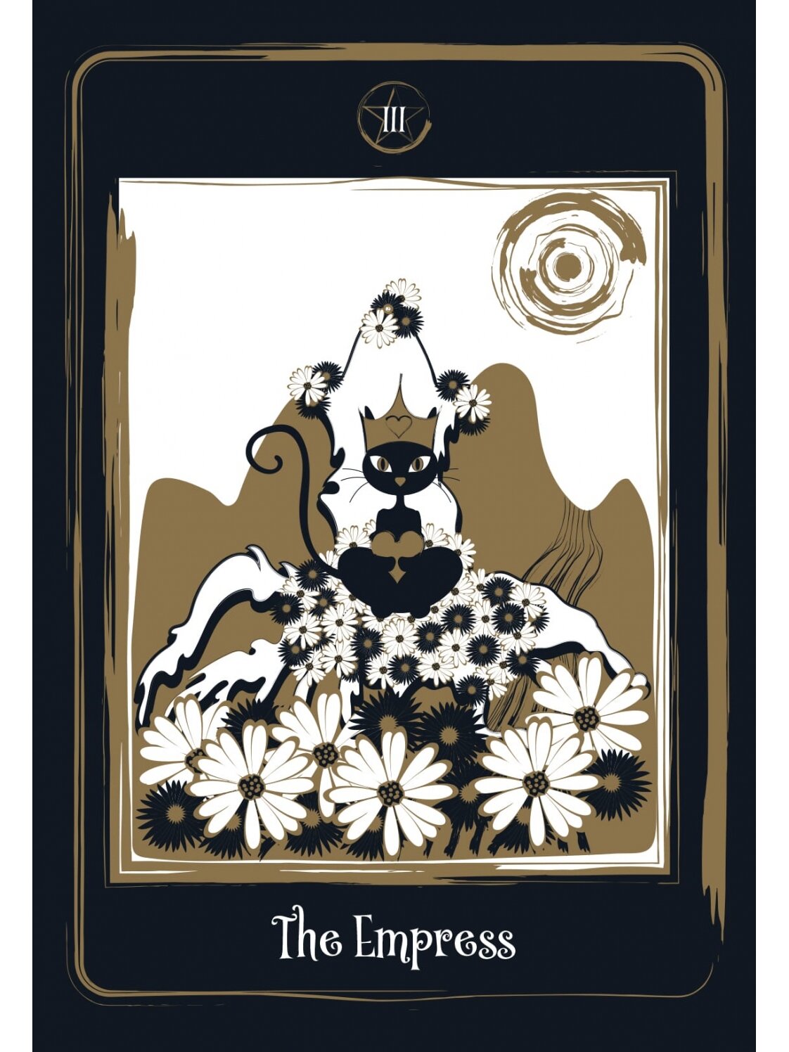 Golden Black Cat Tarot kortos AGM 3