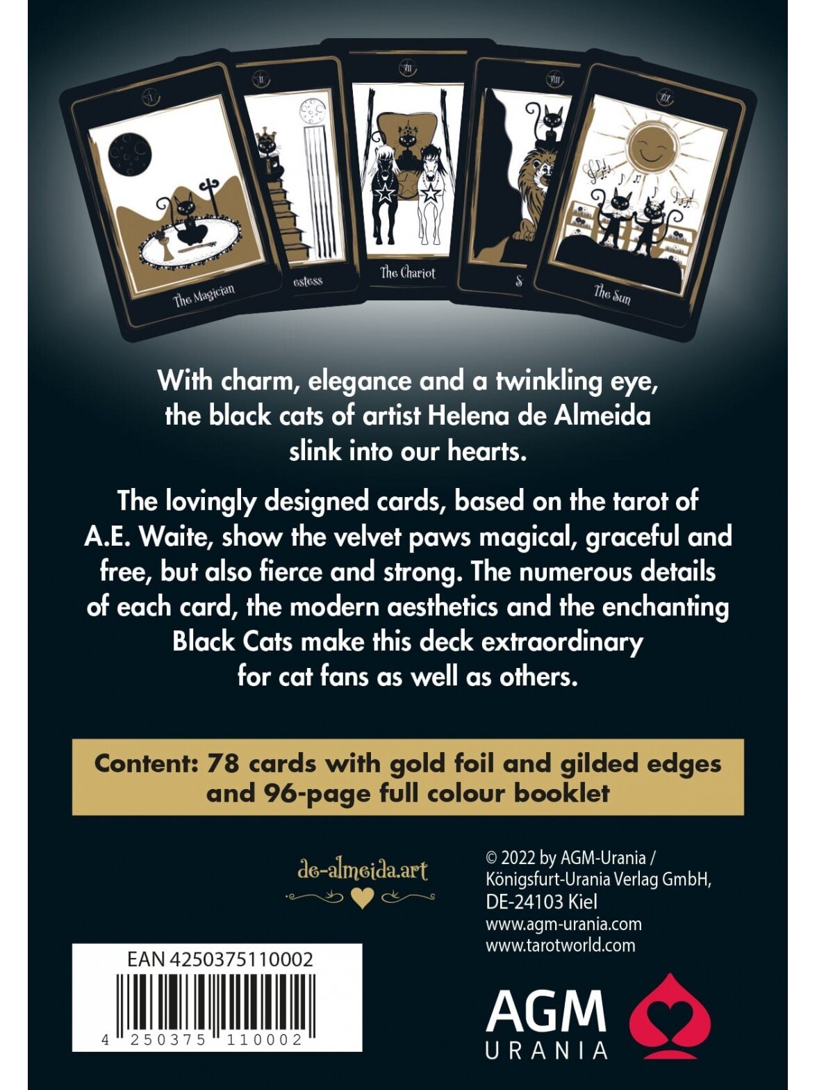 Golden Black Cat Tarot kortos AGM 6 Golden Black Cat Tarot kortos AGM 6