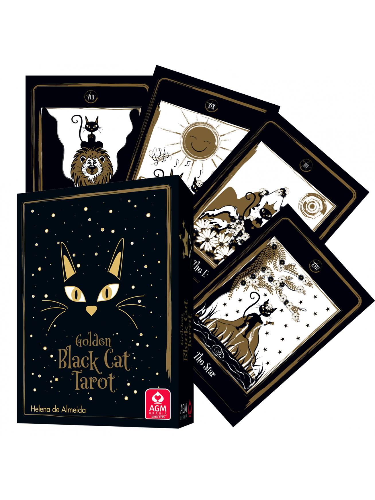 Golden Black Cat Tarot kortos AGM Golden Black Cat Tarot kortos AGM