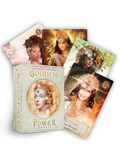 Goddess Power Oracle kortos Hay House (mažesnė versija)