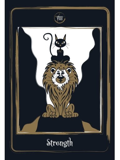 Golden Black Cat Tarot kortos AGM