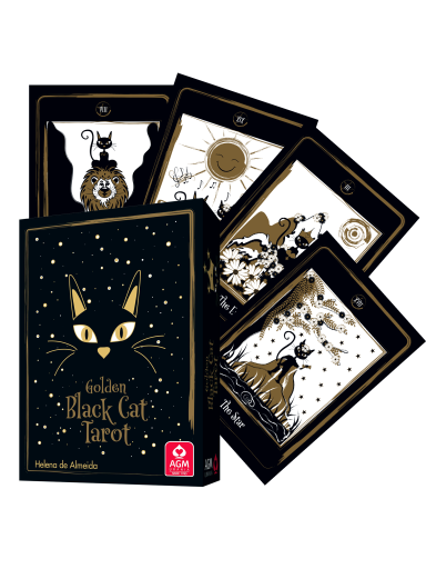 Golden Black Cat Tarot kortos AGM