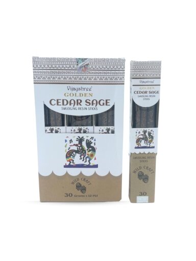Golden Cedar Sage smilkalų lazdelės