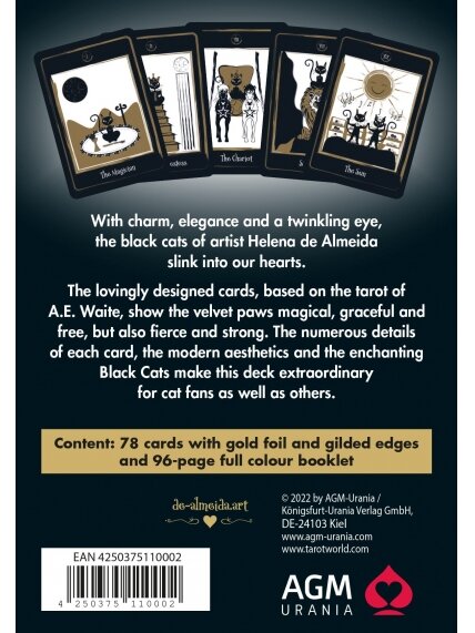 Golden Black Cat Tarot kortos AGM 6 Golden Black Cat Tarot kortos AGM 6