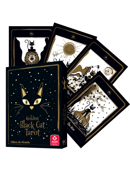 Golden Black Cat Tarot kortos AGM