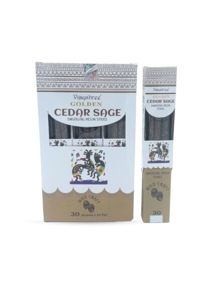 Golden Cedar Sage smilkalų lazdelės 1