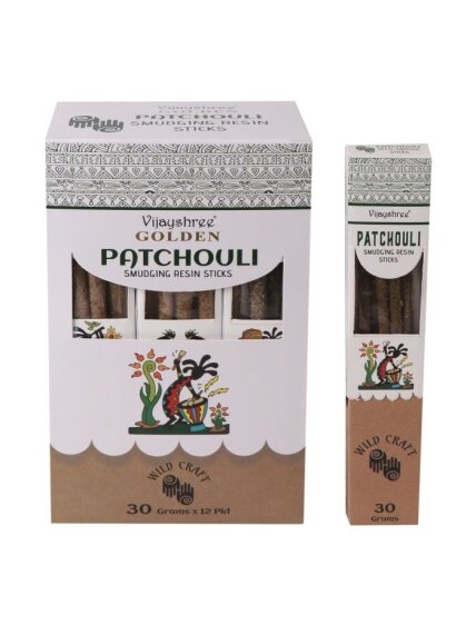 Golden Patchouli smilkalų lazdelės 1 Golden Patchouli smilkalų lazdelės 1