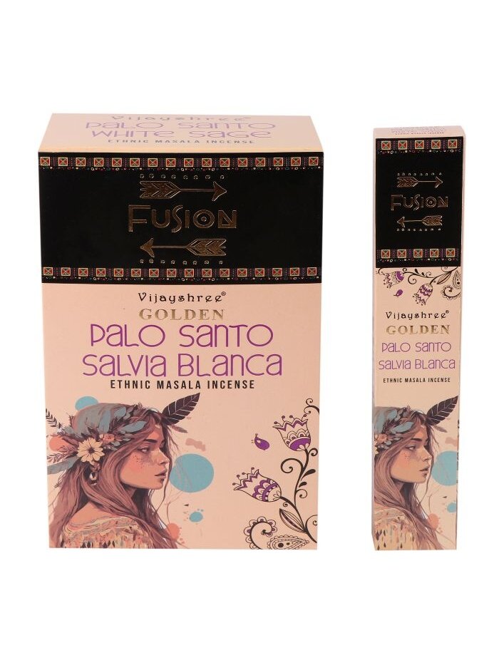 Golden Palo Santo and White Sage smilkalų lazdelės 2