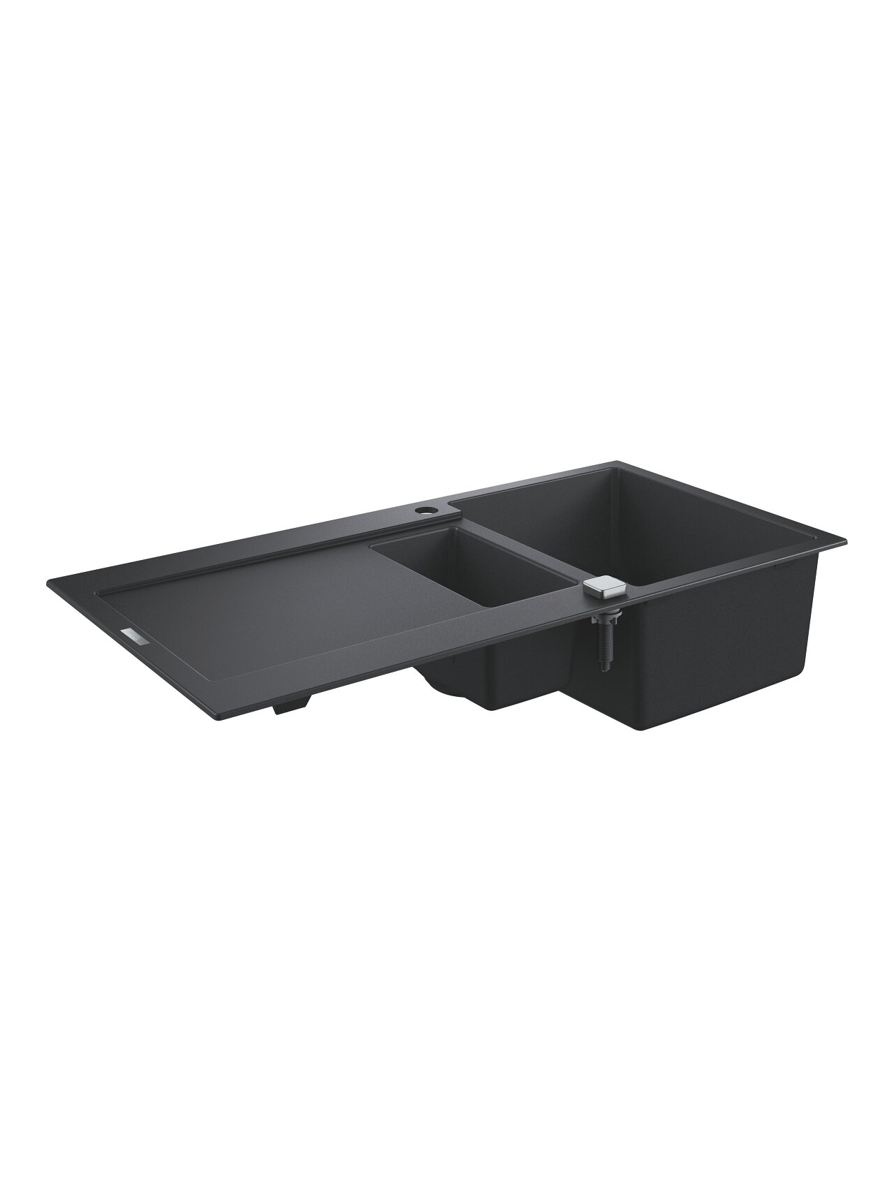 Grohe akmens masės plautuvė K500, 1000x500 mm, granito juoda