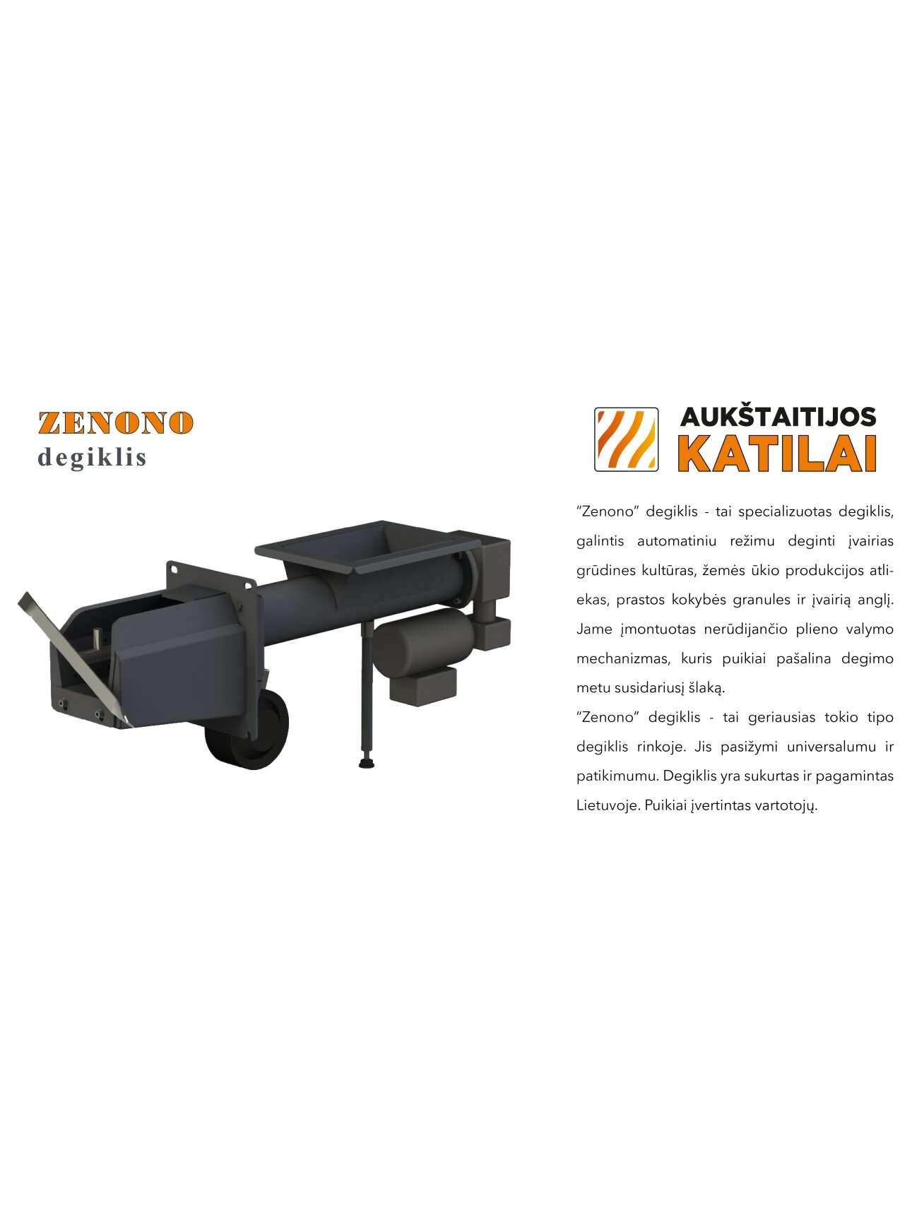 Granulinis katilas Agro UNI 30 kW, komplekte su 30 kW "Zenono" degikliu, 400 l bunkeriu 5 Granulinis katilas Agro UNI 30 kW, komplekte su 30 kW "Zenono" degikliu, 400 l bunkeriu 5