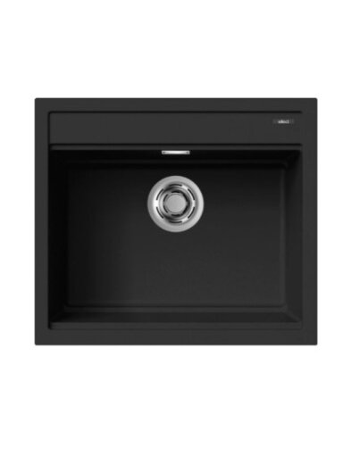 Granitinė plautuvė ELLECI  BEST 105 570x510 juoda K86 J016167