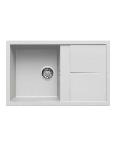 Granitinė plautuvė ELLECI  UNICO 300 79X50 balta 68 J016199
