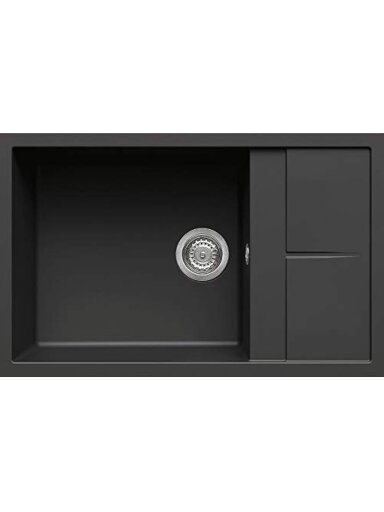 Granitinė plautuvė ELLECI  UNICO 310 78X50 juoda 40 J016195