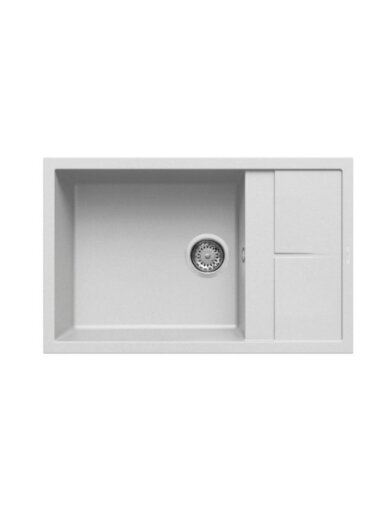 Granitinė plautuvė ELLECI  UNICO 410 86X50 balta 68 J016193