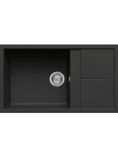 Granitinė plautuvė ELLECI  UNICO 410 86X50 juoda 40 J016192