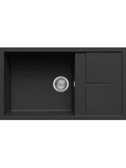 Granitinė plautuvė ELLECI UNICO 410 86X50 juoda 40 J016192 Granitinė plautuvė ELLECI UNICO 410 86X50 juoda 40 J016192