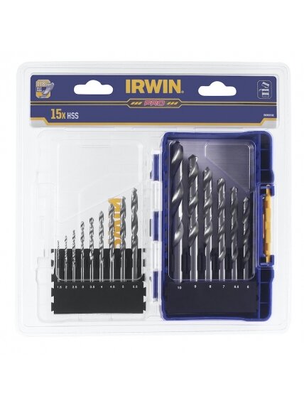 Grąžtų rinkinys HSS PRO 15 vnt. 2 Grąžtų rinkinys HSS PRO 15 vnt. 2