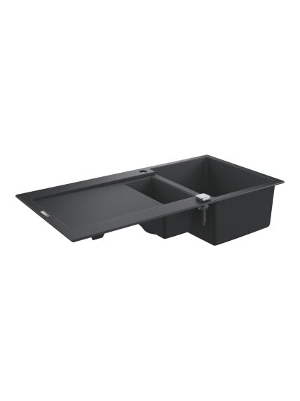 Grohe akmens masės plautuvė K500, 1000x500 mm, granito juoda Grohe akmens masės plautuvė K500, 1000x500 mm, granito juoda