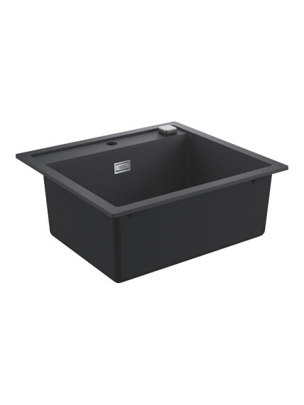 Grohe akmens masės plautuvė K700, 560x510 mm, granito juoda spalva 2 Grohe akmens masės plautuvė K700, 560x510 mm, granito juoda spalva 2