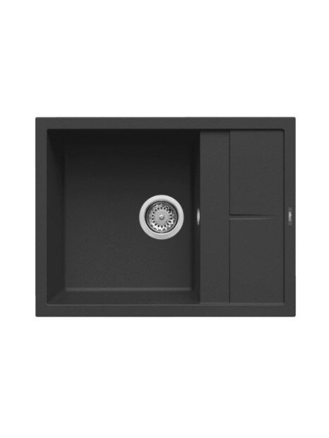 Granitinė plautuvė ELLECI  UNICO 125 65X50 juoda 40 J016200