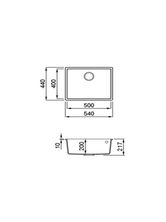 Granitinė plautuvė, montuojama iš apačios, ELLECI QUADRA 105 54x44 ruda 43 J016186 1 Granitinė plautuvė, montuojama iš apačios, ELLECI QUADRA 105 54x44 ruda 43 J016186 1