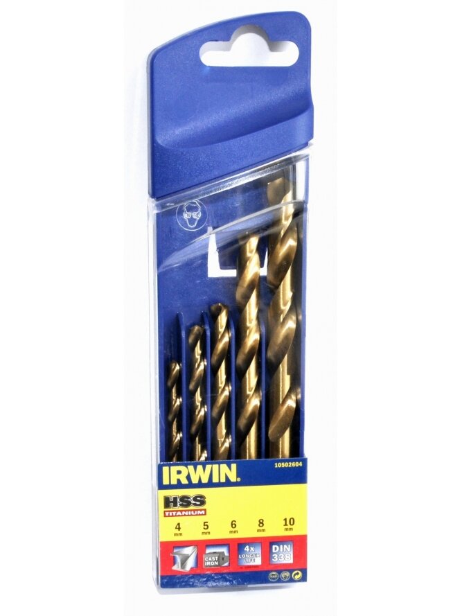 Grąžtų rinkinys HSS TITANIUM 5 vnt.
