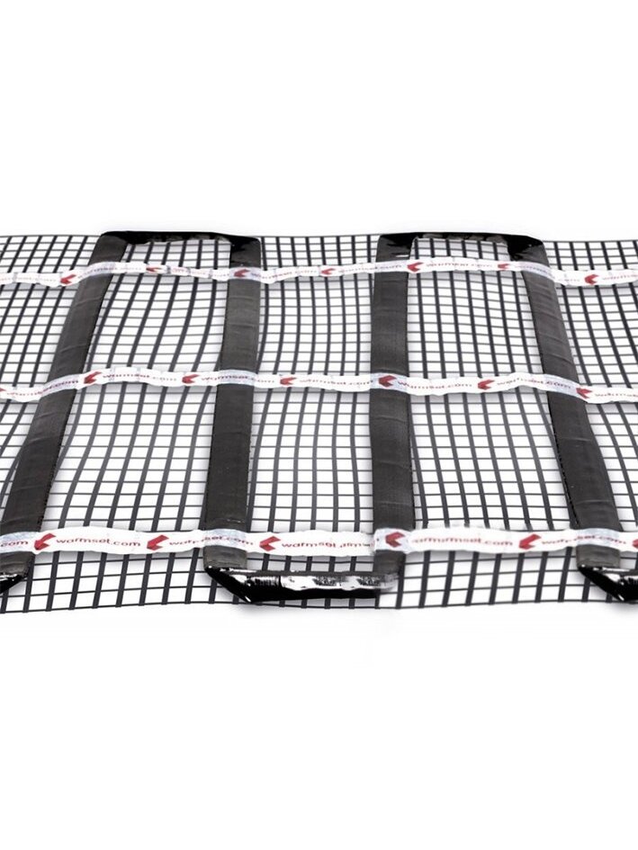 Grindinio šildymo tinklelis Warmset BLACK, 85W + program. termostatas Feelspot WTH93.36 2