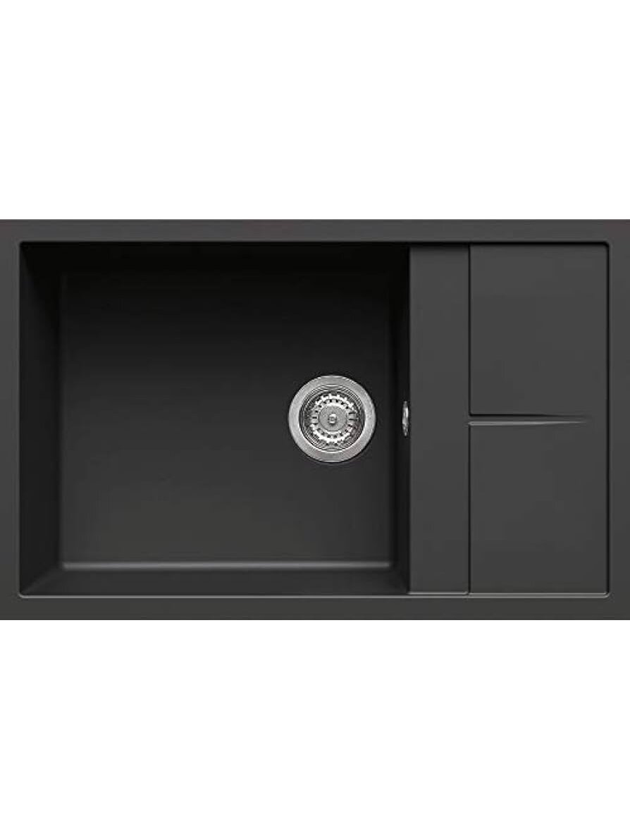Granitinė plautuvė ELLECI  UNICO 310 78X50 juoda 40 J016195