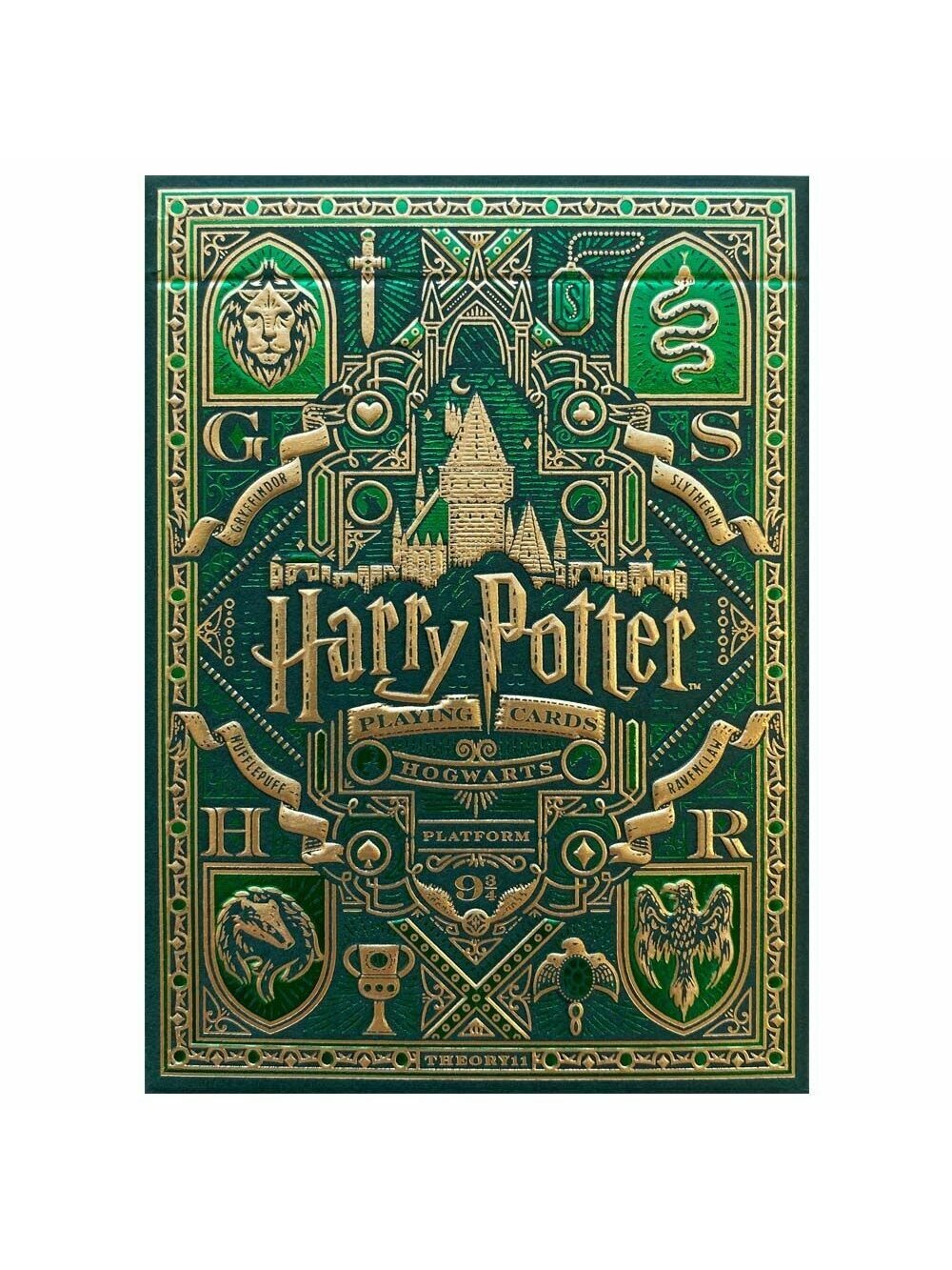 Harry Potter Slytherin Žalios Theory11 žaidimo kortos 1