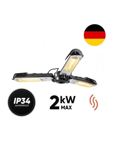 Halogeninis infraraudonųjų spindulių šildytuvas Trotec Umbrella IR 2005 SC