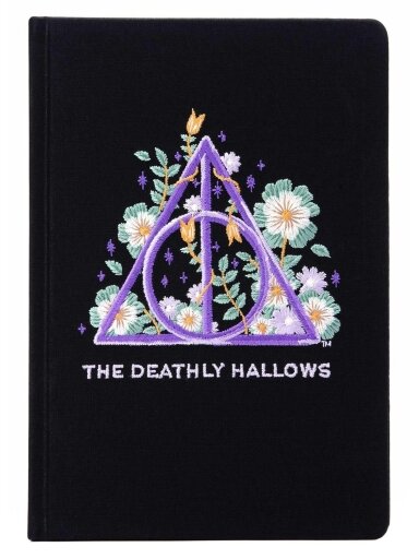 Harry Potter: Deathly Hallows siuvinėta užrašinė Insight Editions