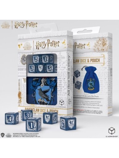 Harry Potter. Ravenclaw Dice & Pouch kauliukų ir maišelio rinkinys