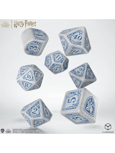 Harry Potter. Ravenclaw Modern Dice kauliukų rinkinys (baltos sp.)
