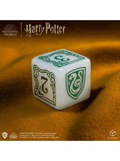 Harry Potter. Slytherin Modern Dice kauliukų rinkinys (baltos sp.)