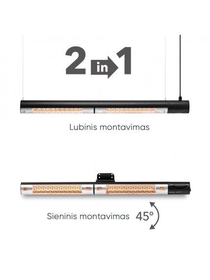 Halogeninis infraraudonųjų spindulių šildytuvas Trotec IR 2200 7