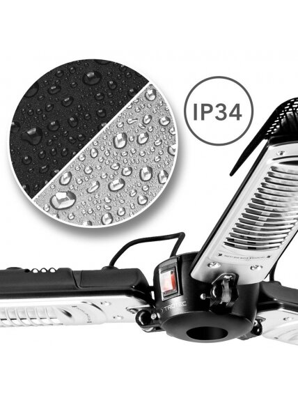 Halogeninis infraraudonųjų spindulių šildytuvas Trotec Umbrella IR 2005 SC 5 Halogeninis infraraudonųjų spindulių šildytuvas Trotec Umbrella IR 2005 SC 5