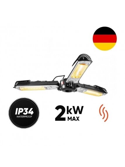 Halogeninis infraraudonųjų spindulių šildytuvas Trotec Umbrella IR 2005 SC