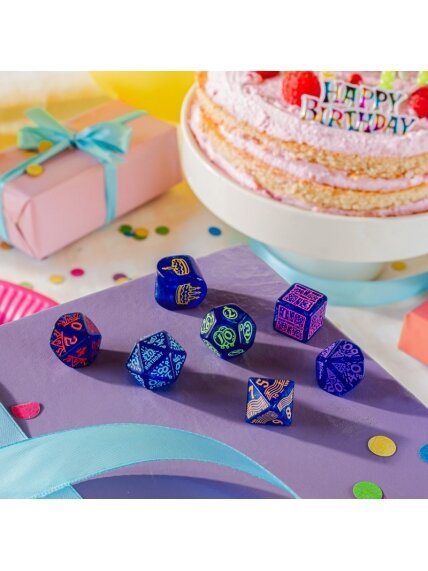 Happy Birthday kauliukų rinkinys - Streamers Q-WORKSHOP 4