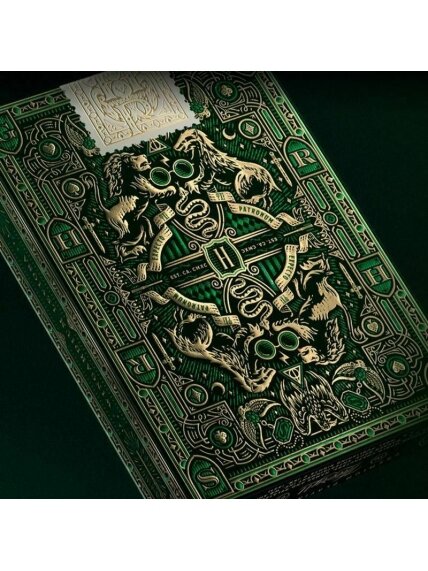 Harry Potter Slytherin Žalios Theory11 žaidimo kortos 3